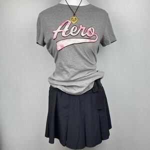 Y2K Aeropostale Baby Tee Embroidered‎ Patches Size Medium